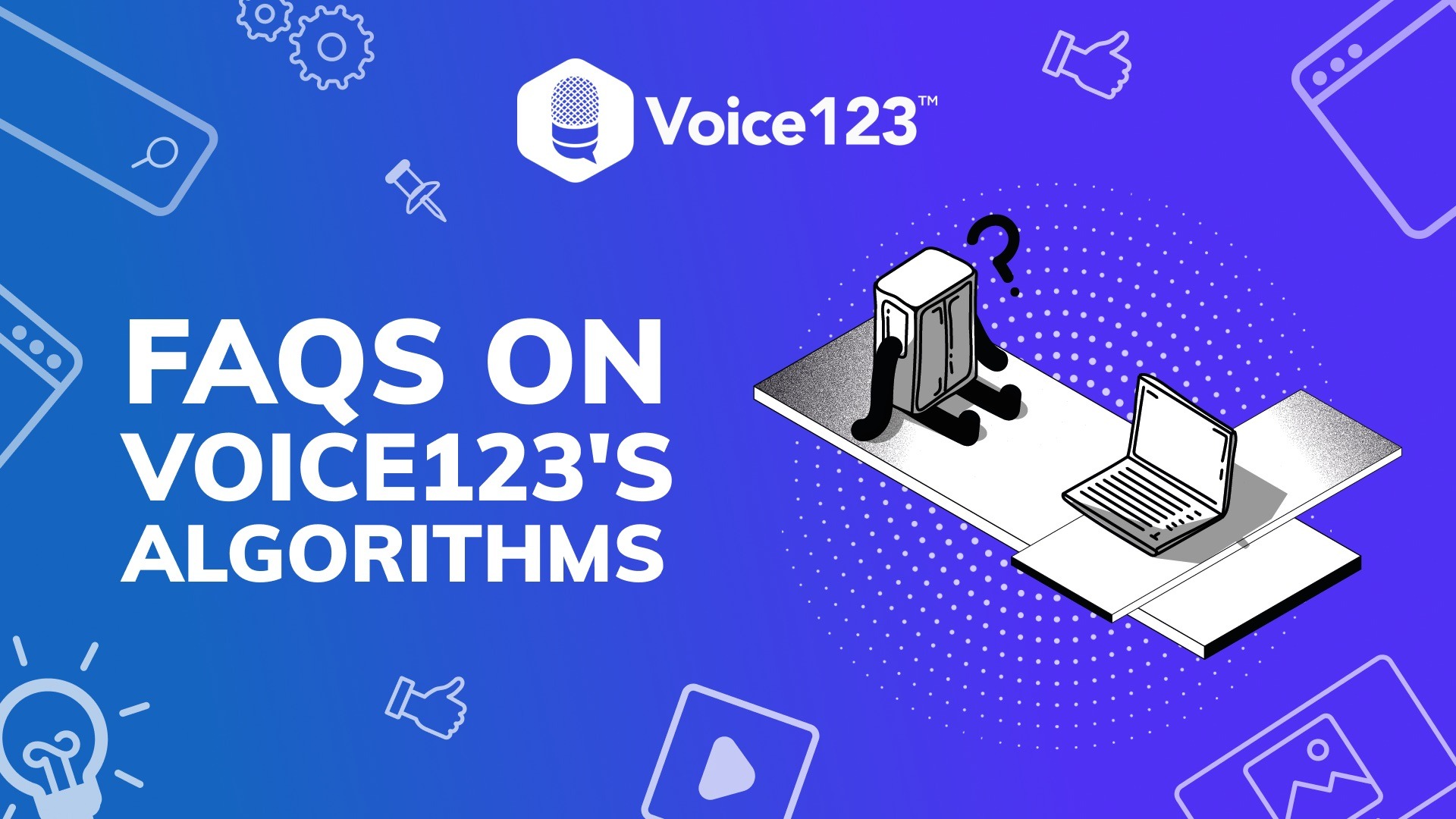 Voice123's algorithms